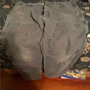 Carhartt - mens grey double knee